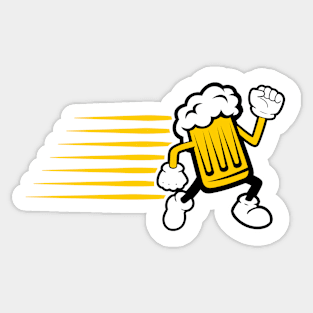 Mugsy Beer Running Sticker